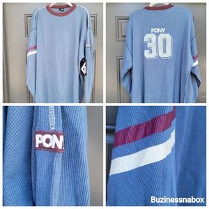Vtg PONY Thermal LS Shirt NWT